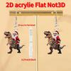 Cross-border Christmas decoration pendant Santa Claus dinosaur earrings acrylic flat creative Christmas earrings ornament