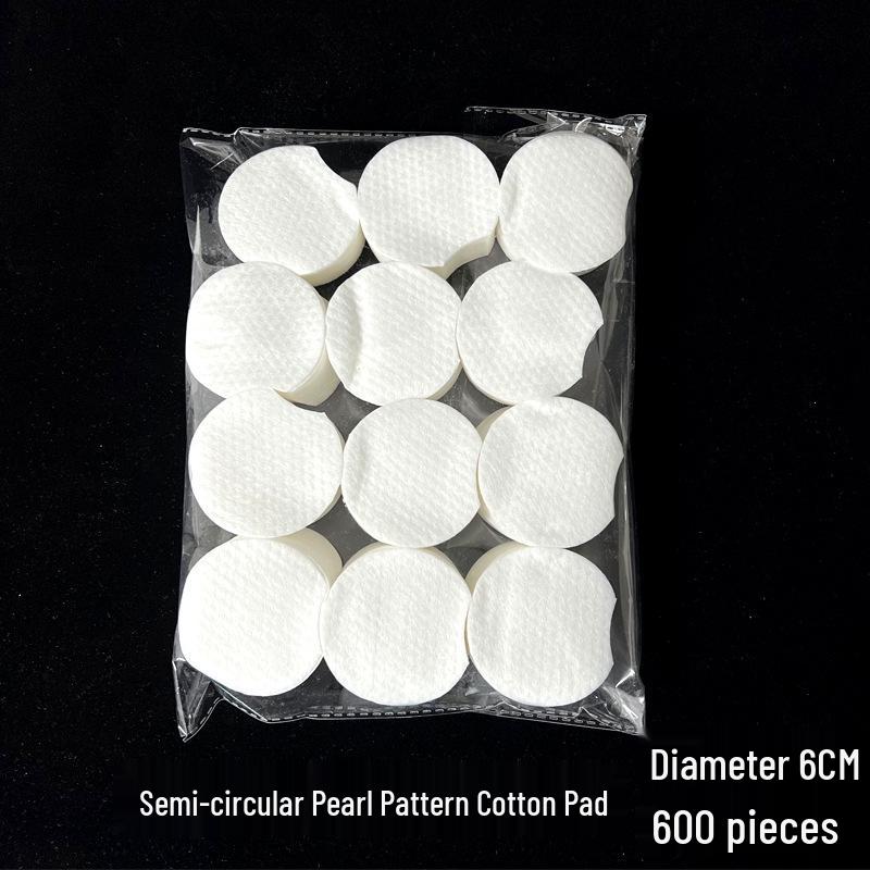 1200 шт. Хлопковые диски-половинки, плотные 80 г, с текстурой «жемчужная точка», для влажных компрессов и снятия макияжа с салициловой кислотой