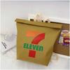 Mcdonalds Letter Print Cotton Canvas Backpack For College Students With Durability And Inner Pocket