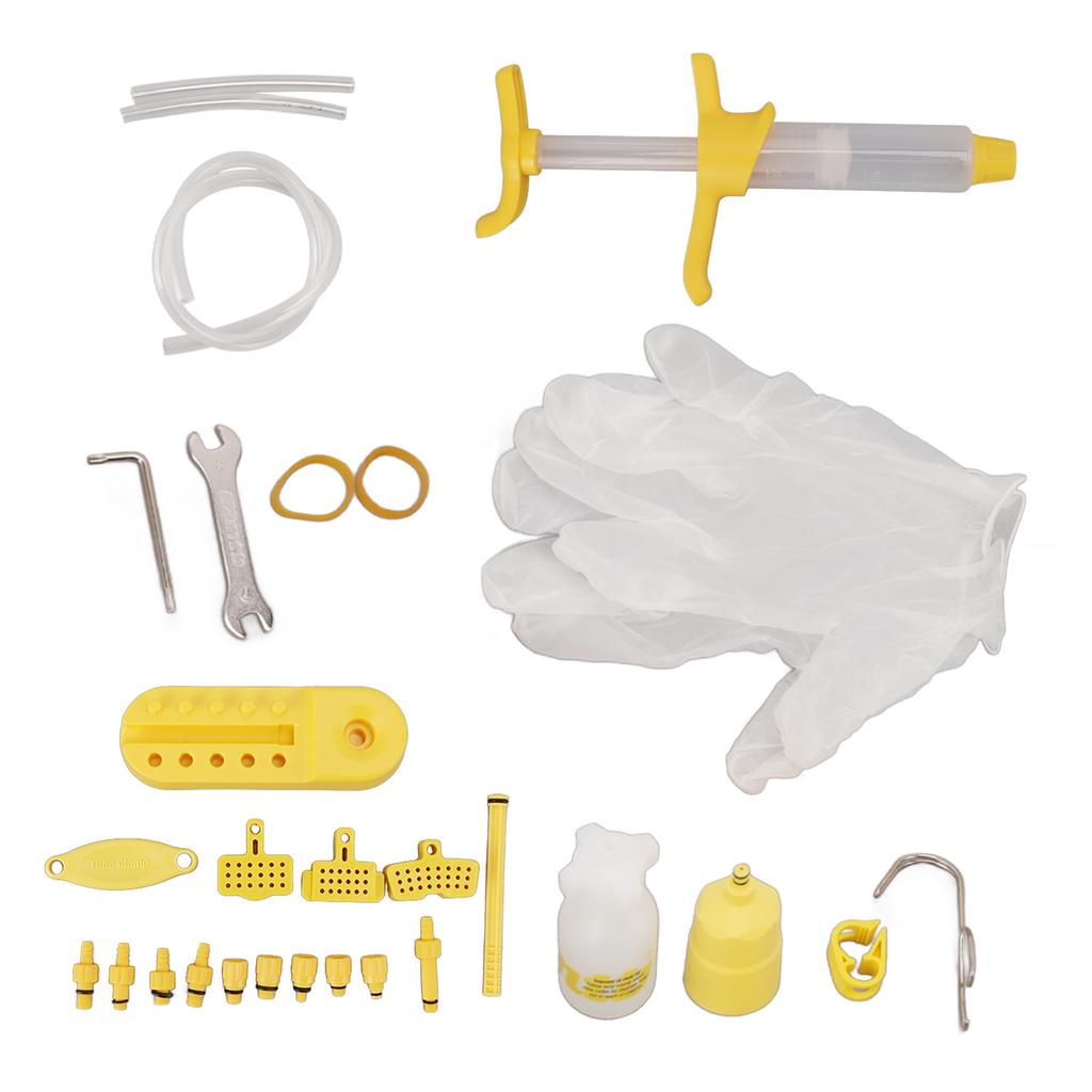 Bike Brake Bleed Kit Hydraulic Multi Connectors Universal Disc Brake Bleeding Tools for Mountain Bicycles