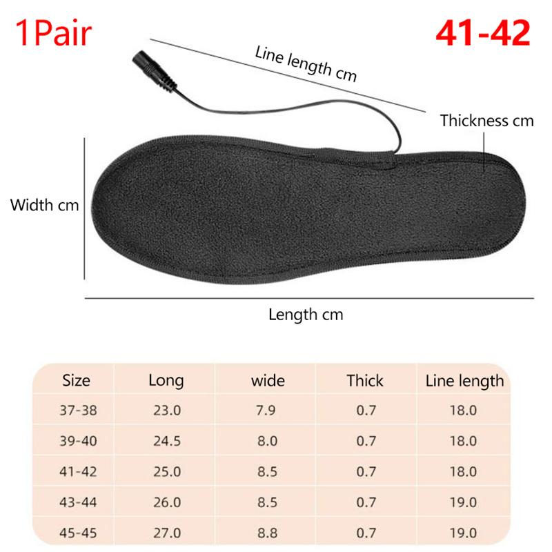 Стельки для обуви с подогревом от USB, электрические стельки с подогревом, моющиеся, перезаряжаемые, грелка для ног, электрические стельки с подогревом для катания на лыжах, пешего туризма