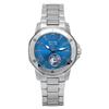 Marine Star Stainless Steel Open Heart Blue Dial Automatic 98L317 100M Women's Watch