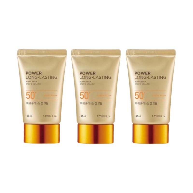 The Face Shop Power Стойкий тонирующий солнцезащитный крем 50 мл – SPF50+ PA+++ Водостойкий солнцезащитный крем, Натуральный бежевый тон, Стойкая база под макияж с УФ-защитой