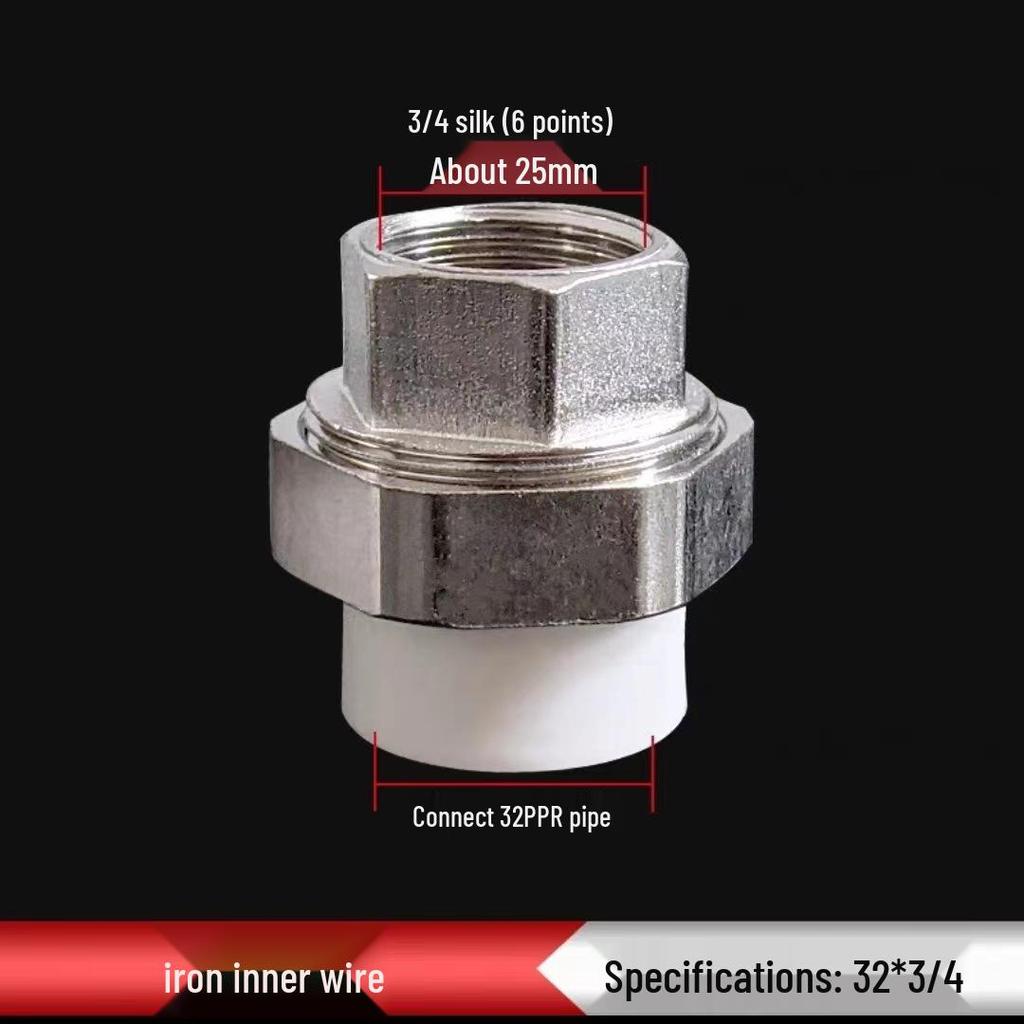 PPR Медно-чугунная муфта, внутренняя и наружная резьба, 20-110 мм, двухсторонняя PPR чугунная муфта