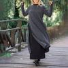 LYRIA Autumn Winter Women's Plus Size Elegant Long Pullover Dresses Robe Large Size Femme Oversized Solid Dress 5XL