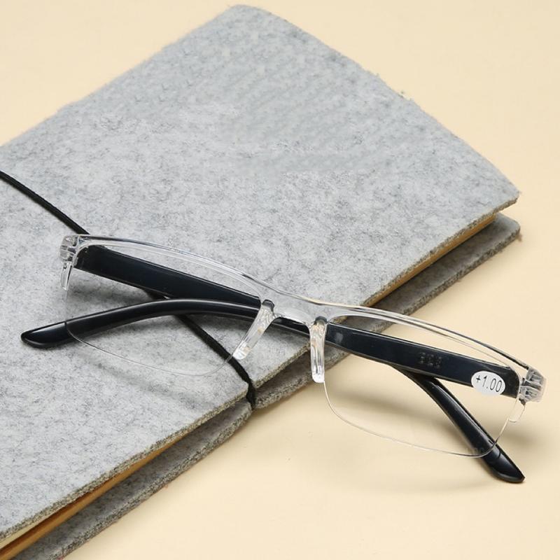 Новые очки для чтения, модные женские и мужские, прозрачные компьютерные очки для пресбиопии, оправа для очков с пружинными ножками 150 +200 +250 +300 +350