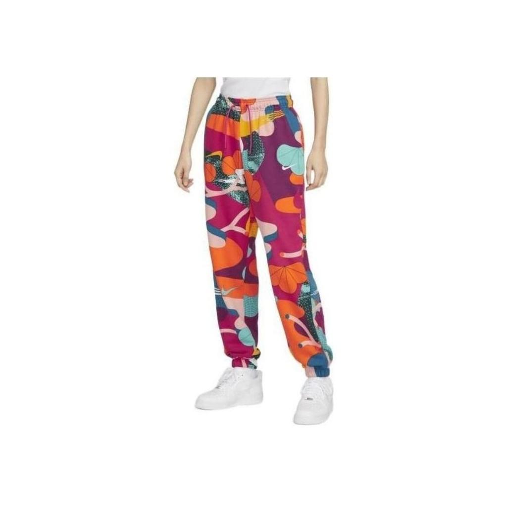 Nike CNY Rabbit Year Граффити Французский Терри Трикотажные брюки с высокой талией Женские плавки Разноцветные FD6686-681