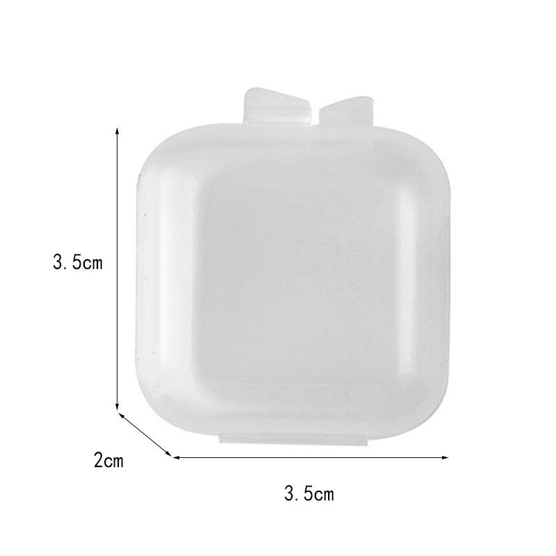 10 шт. маленькие коробочки квадратные прозрачные серьги пластиковая коробка футляр для хранения ювелирных изделий