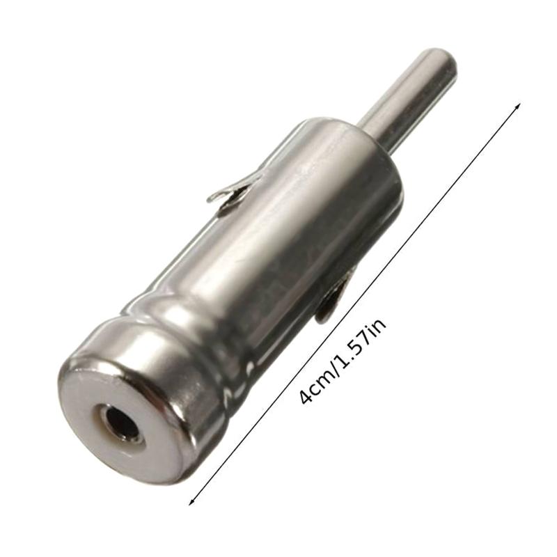 Car Radio Aerial Antenna Adapter Coax Interface Adapter DIN Jack Female To ISO Plug Male Right Angle Connector