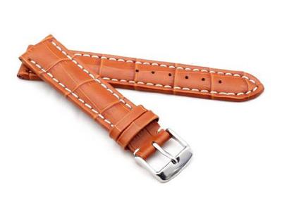 Детали часов King Watch, совместимые с ремешком Tag Heuer Embossed Croco Belt Aftermarket Product, светло-коричневый [импортный оригинал] 20/18 мм