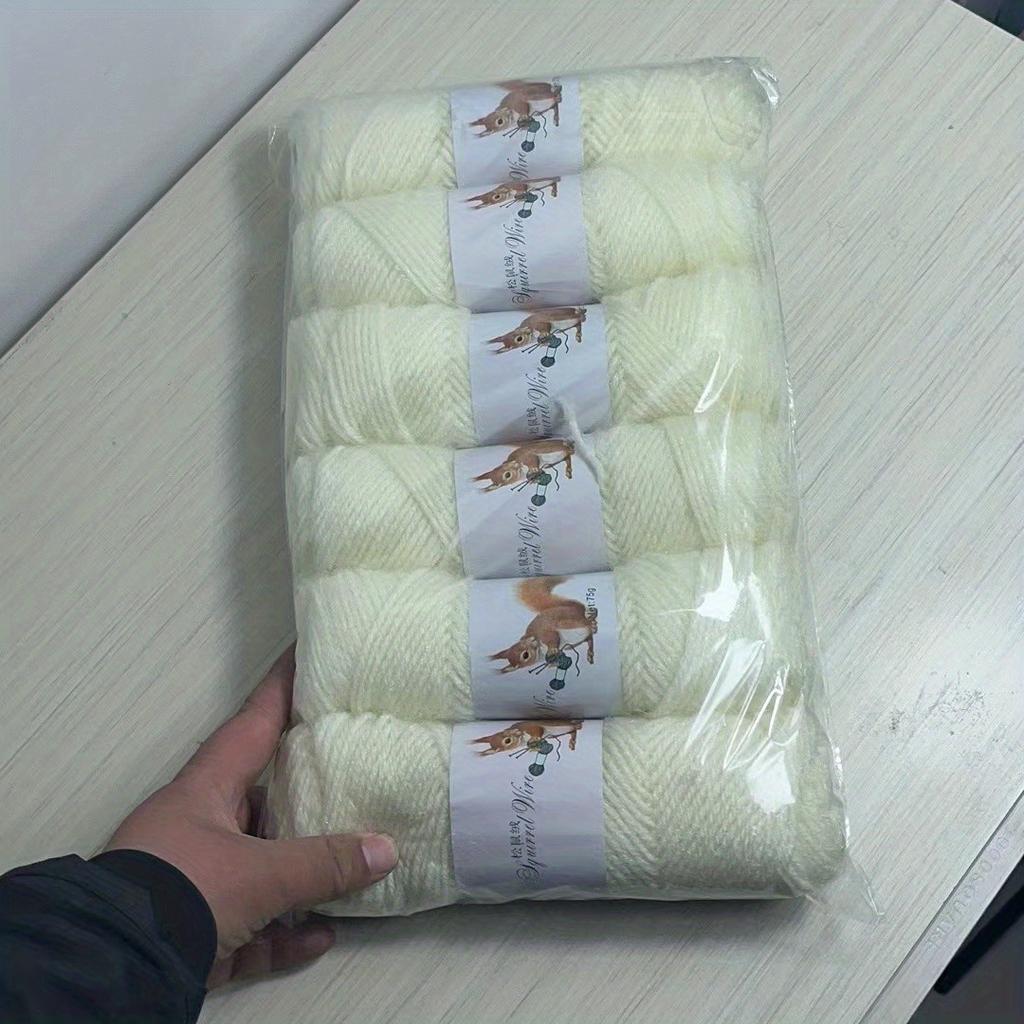 6 шт./75 г/шт. Однотонная мягкая пряжа для вязания спицами и крючком Свитера, Шарфы, Шапки для детей, Мягкая толщина, Пряжа для вязания крючком