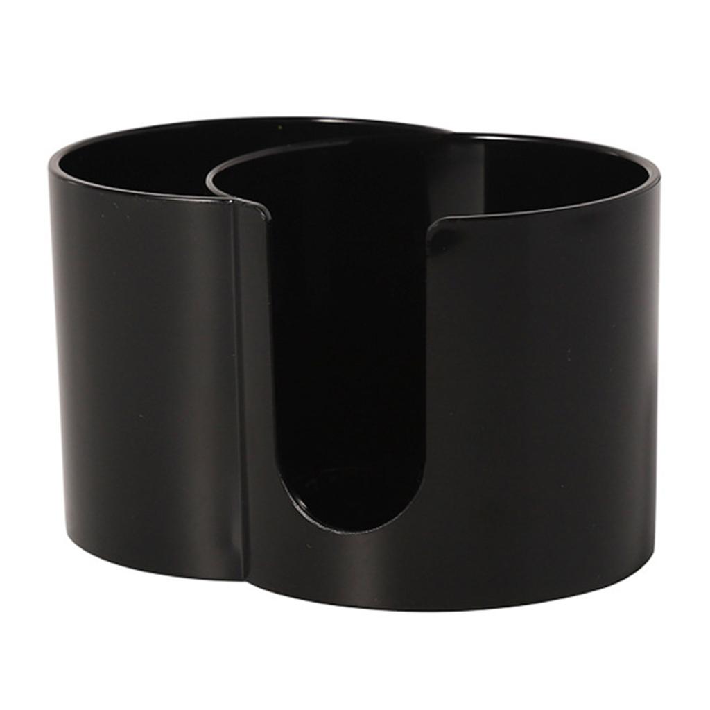 Duals Compartment Plastic Storage Container for Cotton Swabs and Makeup Pads Bathroom Countertop Organiser