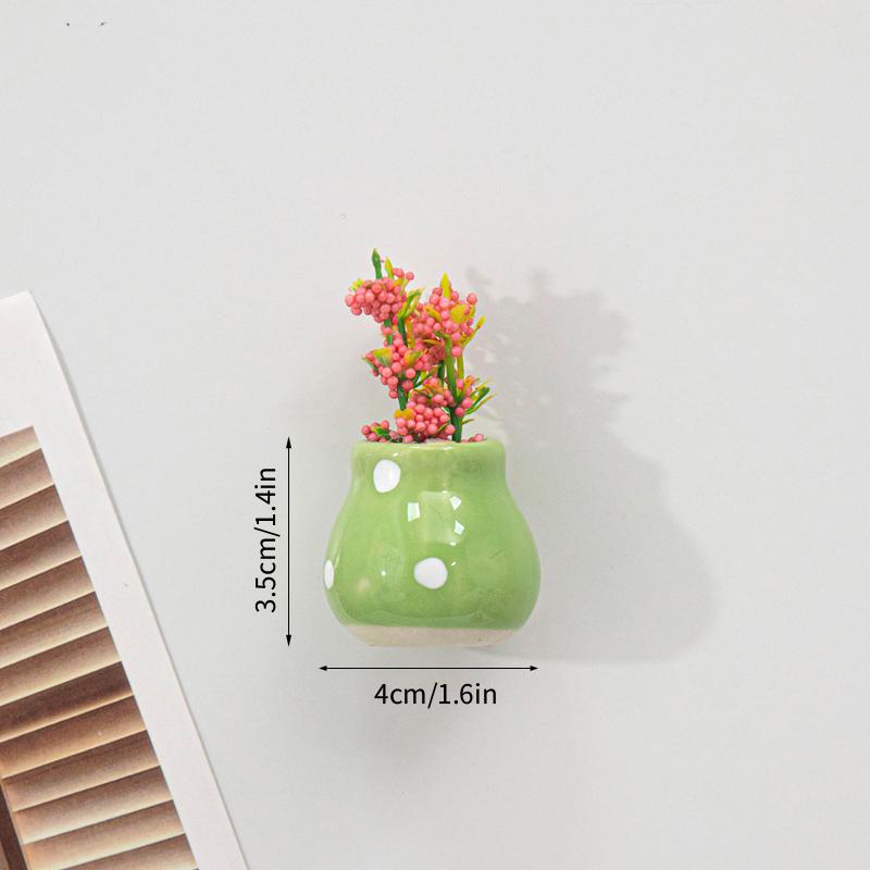 Магниты на холодильник в форме вазы 3D Мини-магниты для холодильника Милый магнит на холодильник для украшения дома Подарок для гостей Новоселье