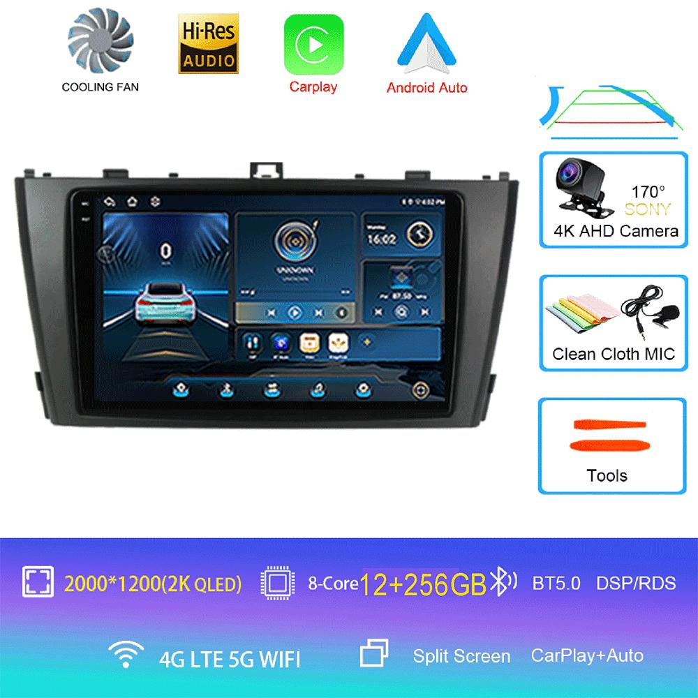 Android 14 Carplay Автомагнитола для Toyota Avensis T27 2009 2010 2011 2012-2015 GPS-навигация Мультимедийный проигрыватель DSP Stereo 4G
