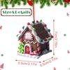 Gingerbread House Ornaments Holiday Christmas Tree Ornament with Rope House Decor Xmas Decorative Hanging Ornaments for Xmas