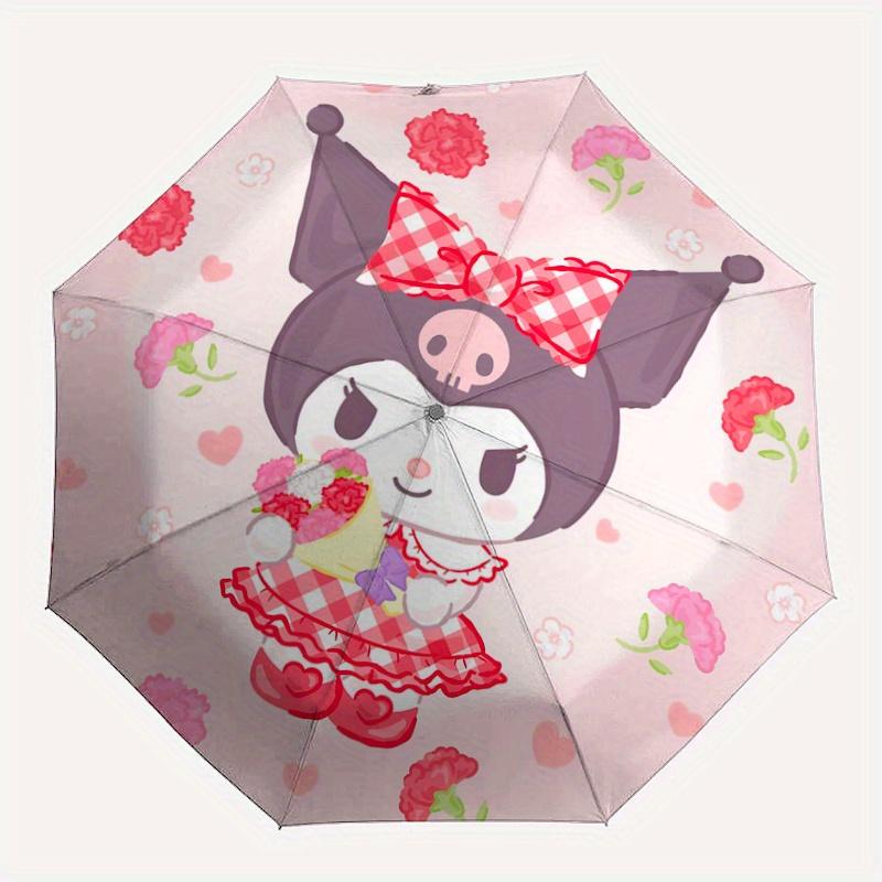 1pc Bouquet Kuromi Automatic Opening and Closing Cartoon Umbrella - Suitable for Various Occasions, Outdoor Activities, Lightweight and Durable Automa