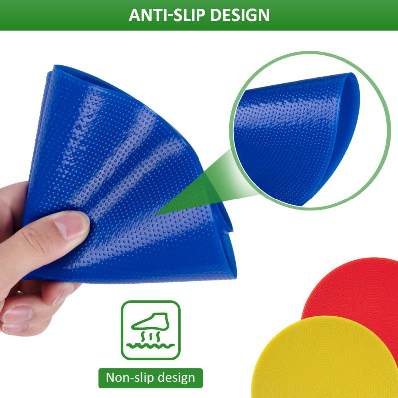 10 шт. футбольные нескользящие напольные маркеры с плоским пятном, теннисный коврик для детей, футбольные тренировки