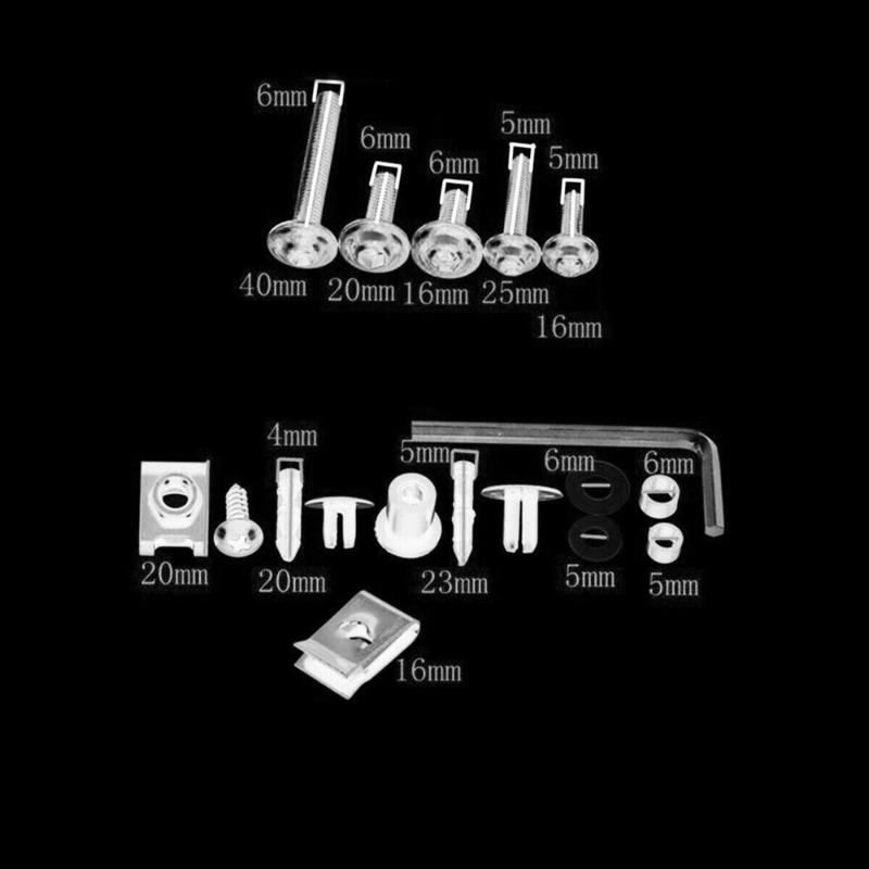 223 шт. Полный комплект болтов обтекателя Крепежные клипсы Набор гаек и винтов Подходит для YZFR1/R3/R6 R25 FZ1/6/8 MT NMAX TMAX XMAX XJR FJR