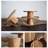 High Stand Wooden Cake Plate Creative Food Serving Trays Multi-Use Eco Naural Wood Dessert Fruit Snack Plate