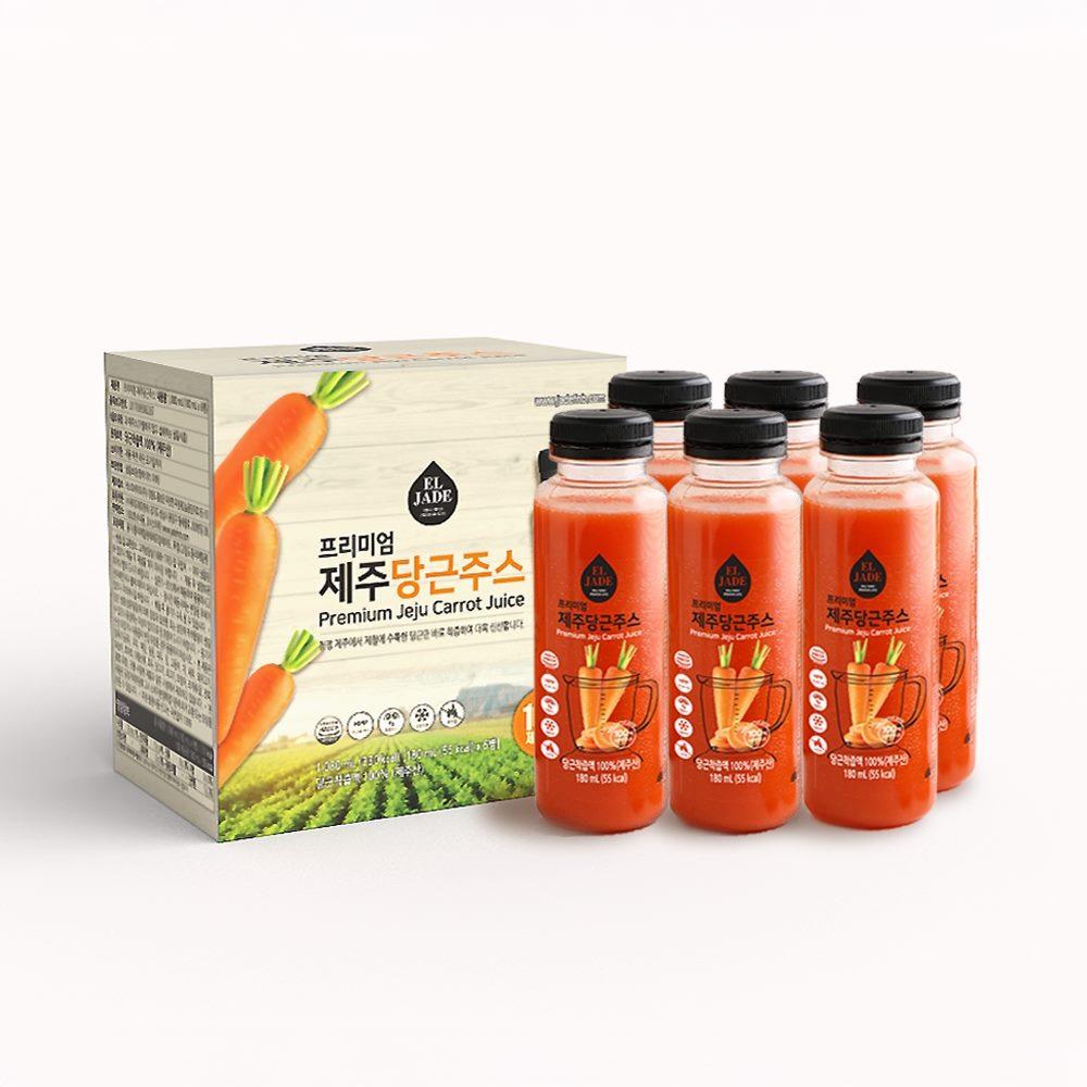 Eljaid Juice (Select 1 of 5) (Green Cleanse / Apple Carrot / Jeju Carrot / ABC / Coconut Milk) 180mL (6 packs) / 100mL (8 packs)