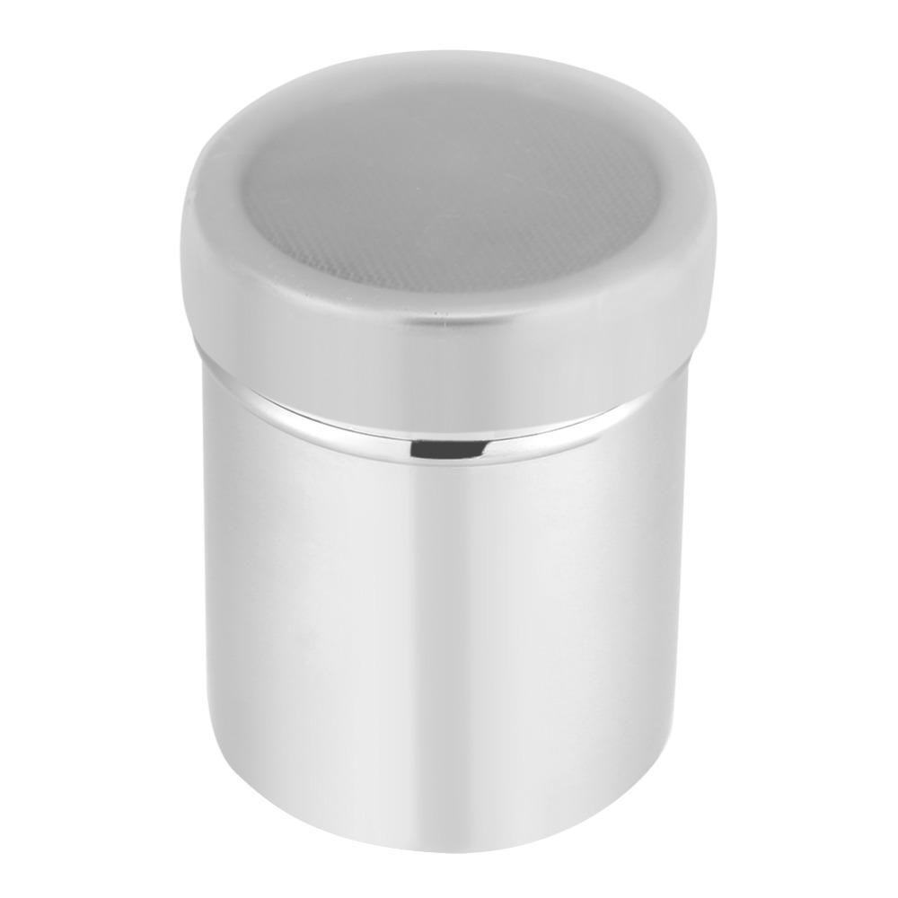 Stainless Steel Chocolate Shaker Fine Mesh Powder Dispenser Durable Cocoa Powder Shaker  Cocoa