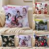 GirlGroup Kpop KKIIIKIII Cushion Cover Pillowcase Antidustmite living Room Sofa Decor Cushion Room