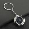 3D Hot Wheel Rim Keychain Hot Wheel Hub Auto Part Model Key Chains Auto Wheel  Keyring  Bag Pendant
