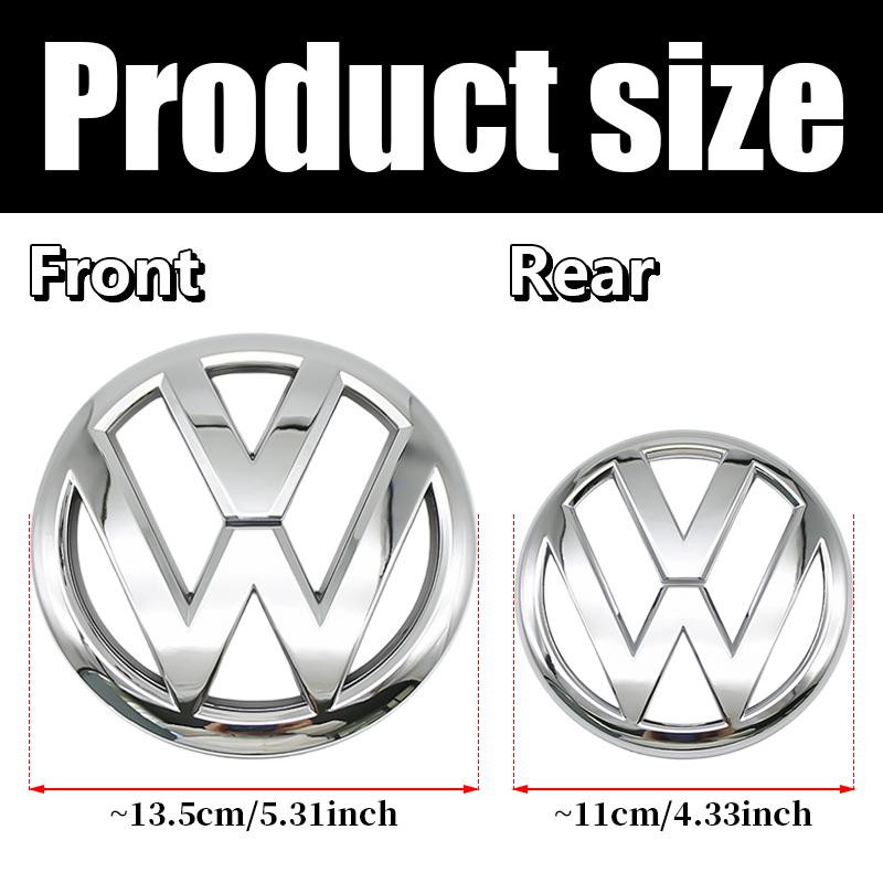 Car Front Grille Rear Trunk Emblem Lid Cover Logo Sticker Badge Decoration Accessories For Volkswagen VW Golf 6 MK6 2009-2012 zl6
