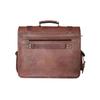 Handmade Full Grain Leather Messenger Bag by Parrys Leather World, Vintage Laptop Briefcase for Work