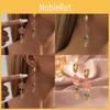 Irregular Trendy Natural Stone Flower Tassel Earrings Womens Fashion
