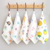 Muslin 6 Layers Cotton Soft Baby Towels Baby Face Towel Handkerchief Bathing Feeding Face Washcloth Wipe Burp Cloth