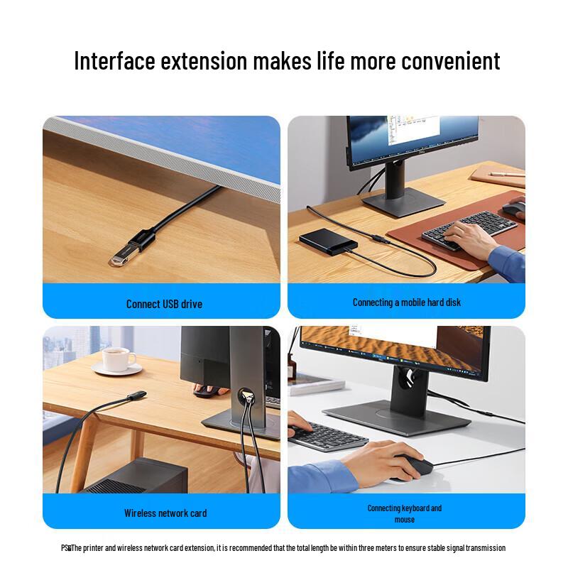 Ugreen USB 3.0 Удлинительный кабель, штекер-гнездо, 1,5 м