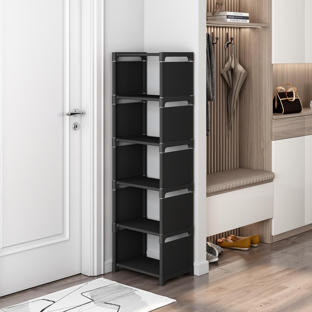 Adjustable 6/8 Tier Metal Shoe Rack - Portable Entryway Storage Shelf, Suitable for Dorm and Home, Multi-Layer Sneakers & Footwear Storage Solution