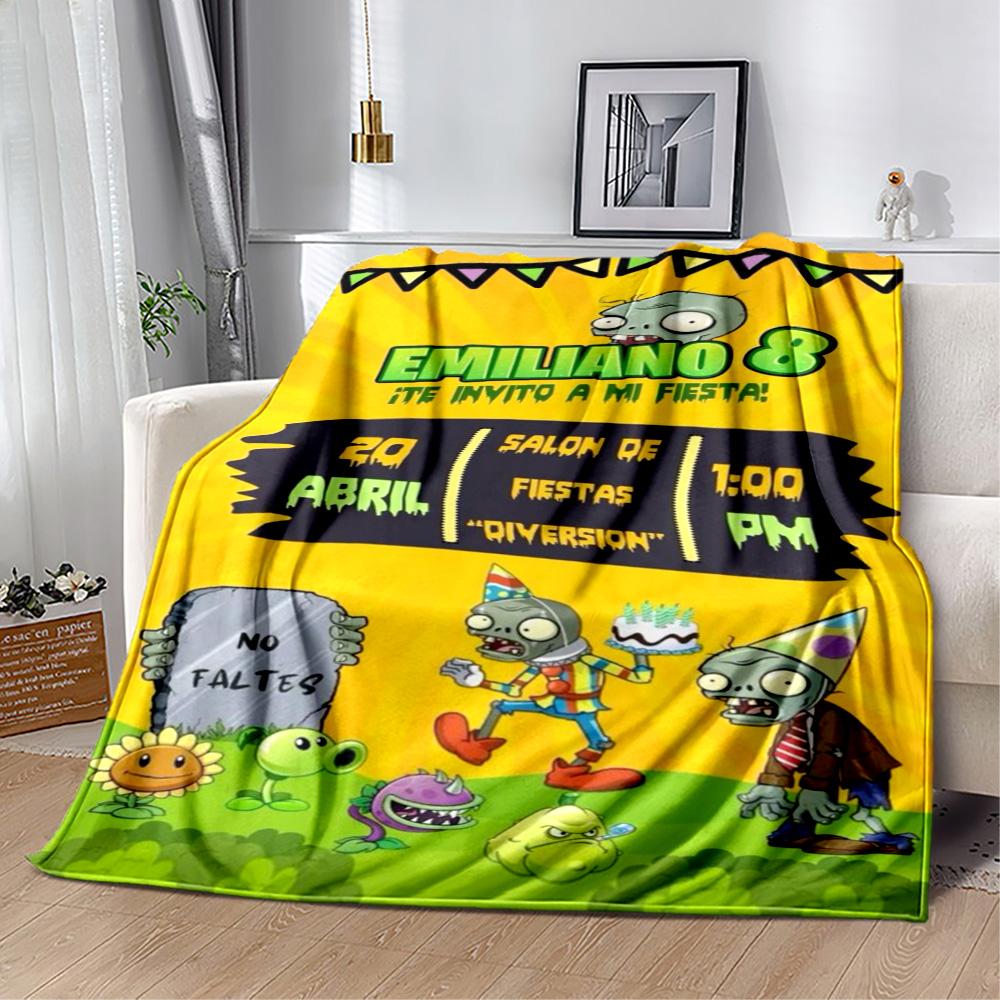 Plants vs. Zombies blankets Suitable for sofas, travel, living rooms also a good gift for friends and family Suitable for all seasons.