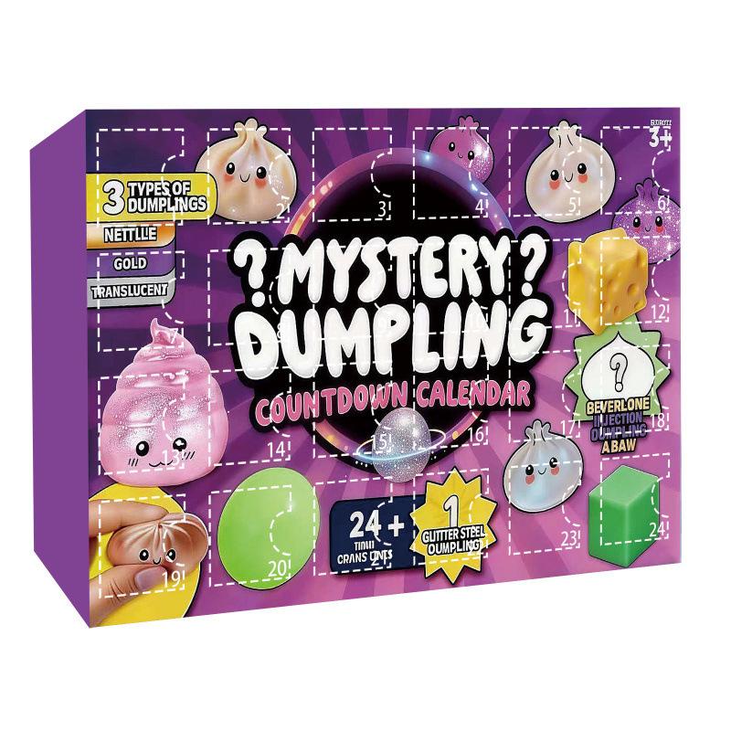 Fidget Toy Adults Brain Teaser Mystery Dumpling Bag Squishy Calendar Blind Box Stress Relief Novelty Gift