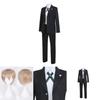 Стильный костюм Данганронпа Бьякуя Тогами Элегантный черный пиджак Брюки Рубашка Костюм