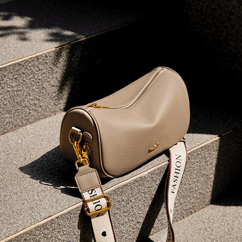 Mrs. Qiao Bag for Women 2025 New Style Ladies Pillow Bag High-end Crossbody Bag Saddle Bag Single Shoulder Genuine Leather Women's Bag