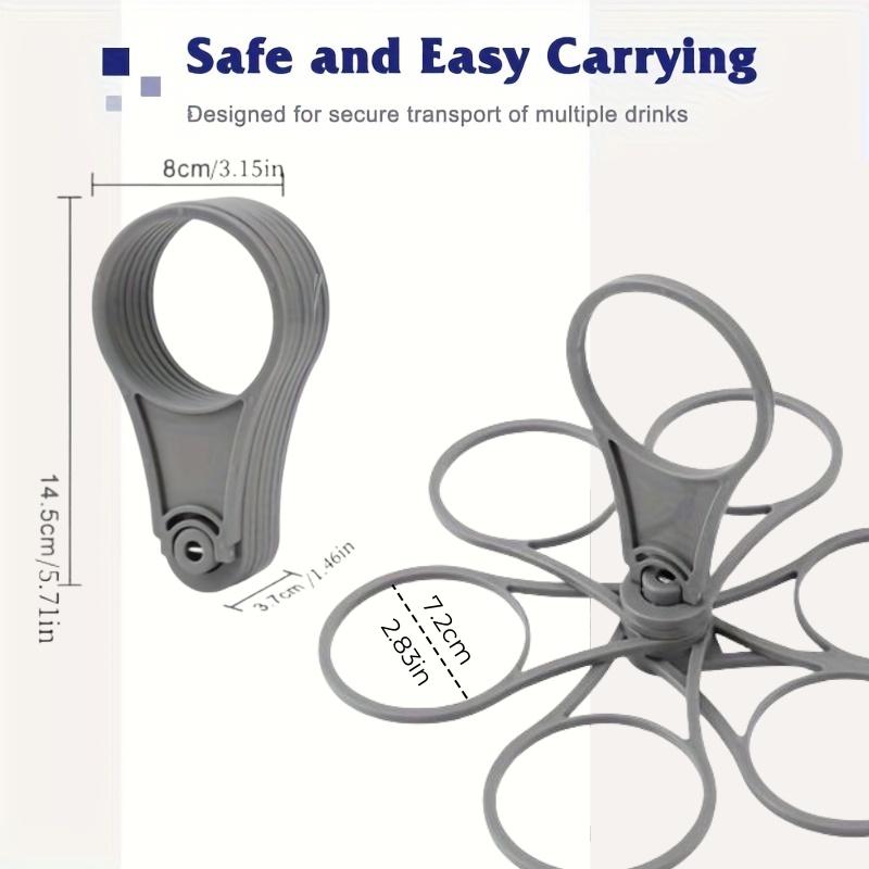 1/2 шт. Складной подстаканник с прочной ручкой, карманный, портативный, для напитков, для баров, для кофе и пивных стаканов на вынос, аксессуар