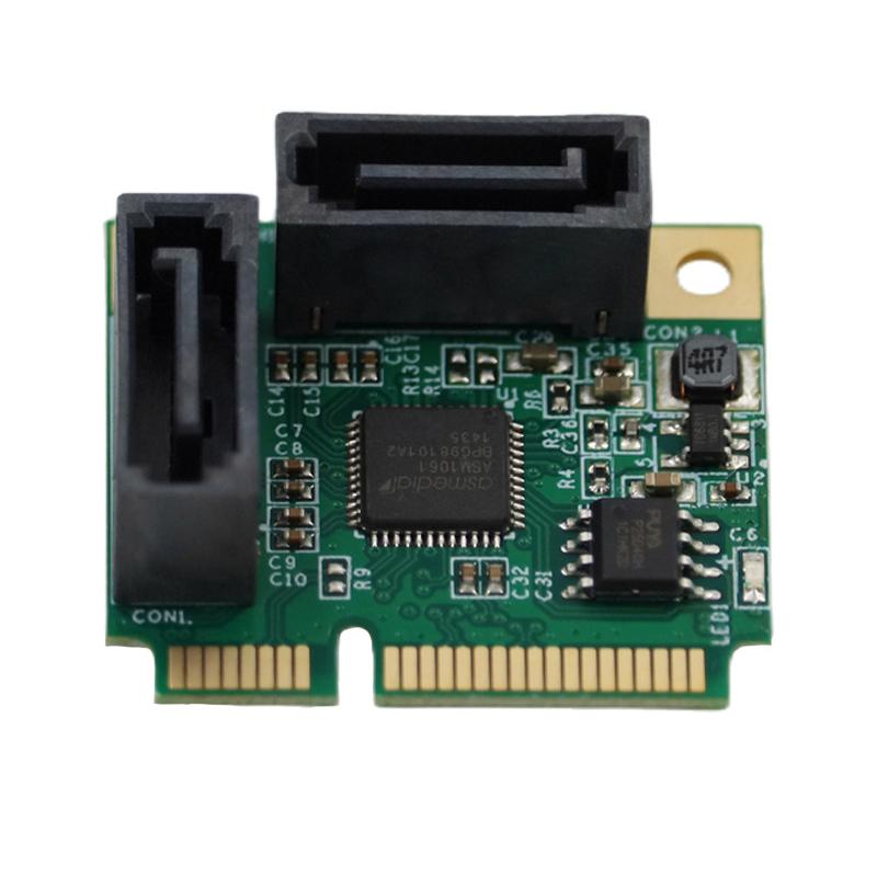 Карта расширения Mini Pci-Express To 2 Ports Sata 3.0, карта расширения Mini Pcie To Dual Sata