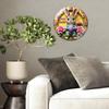 12 Inch Diameter Glass Wall Clock that Integrates Seamlessly with Existing Decor