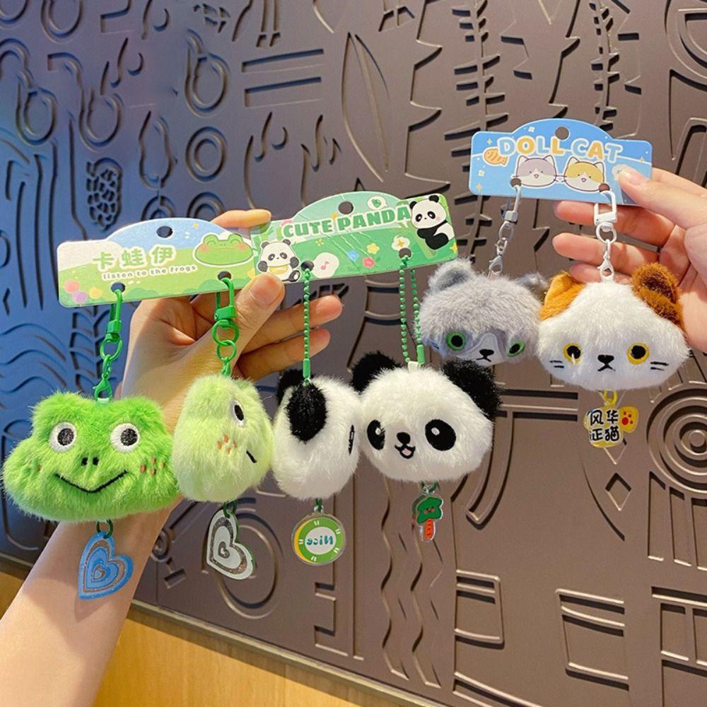 1 пара мультяшный милый плюшевый брелок животное панда рюкзак кулон милая пара брелок игрушка