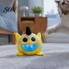 Pet Plush Toys Cute Monsters Squeaky Toy, Dog Molar Elephant Toy Interactive Self Play Anxiety Relief for Dogs Cats Teeth