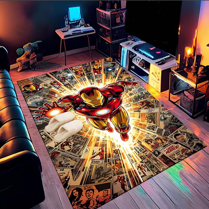 Iron Hero's Rise Area Rug Suitable for Indoor And Outdoor,Carpets for Kitchens, Homes, Offices, Living Rooms,Home Decor,Christmas Gift