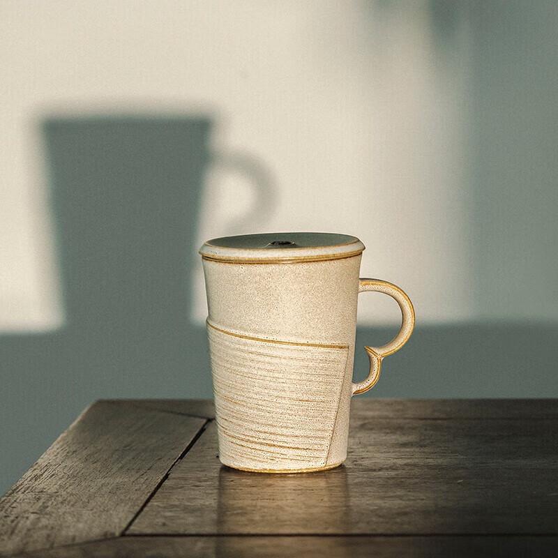 Wanqiantang Ceramic Office Tea Cup with Lid