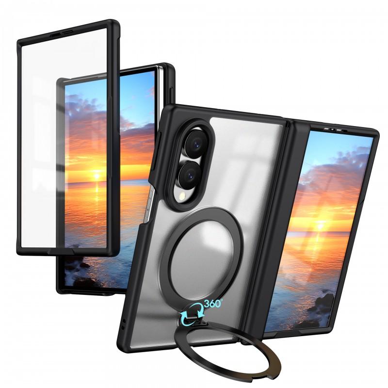 Magnetic 360 Rotating Kickstand Case Galaxy Z Fold 8 Ultra / 7 PC Hard Shell With Center Hinge