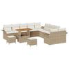 VidaXL Ensemble de canapé de jardin 13 pcs Beige polyrotin, Mobilier moderne pour jardin et terrasse, salon extérieur 3362196