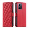For Xiaomi Redmi Note 8,Poco M3,Redmi 10X 4G,Redmi Note 9 Pro,Note 11,Note 12,K50,K60...PU Leather Diamond Checkered Pattern Wallet Handbag Case Cover