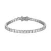 WUIHA Hip Hop Rock 925 Sterling Silver 4 MM Princess Cut VVS1 D Color Real GRA Moissanite Diamonds Bracelet Bangle Fine Jewelry