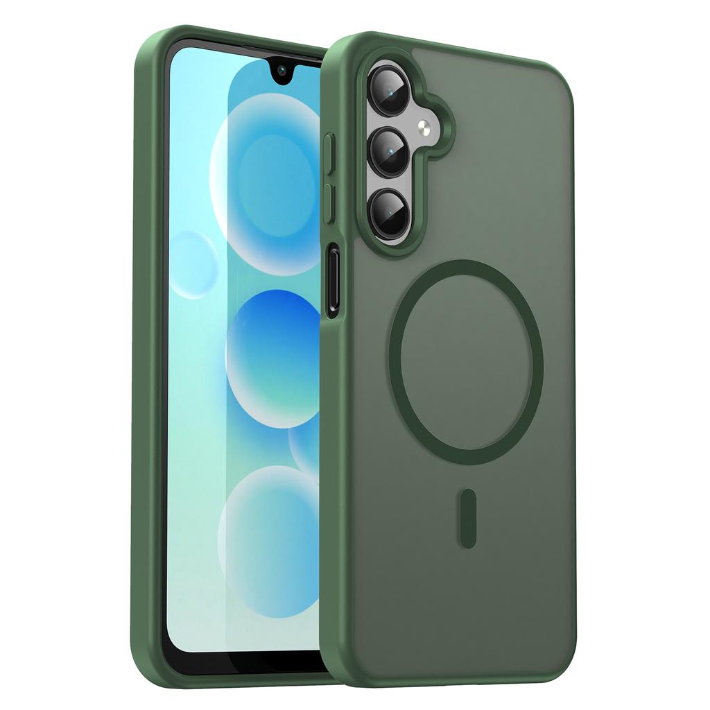 Samsung Galaxy A55 Phone Case, Magnetic Shockproof Matte Phone Cover for Samsung Galaxy A55