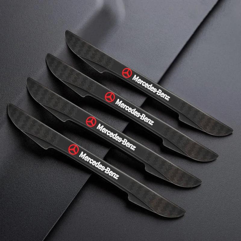 CQW1 4Pcs Car Door Edge Protector Sticker Anti Collision Anti-scratch Strips For Mercedes Benz W205 C300 W203 W206 W176 X156 W177